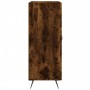 Aparador de madera de ingeniería roble ahumado 69,5x34x90 cm de vidaXL, Aparadores - Ref: Foro24-827889, Precio: 90,16 €, Des...