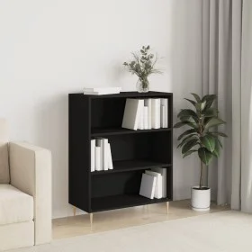 Estantería madera de ingeniería negro 69,5x32,5x90 cm de vidaXL, Librerías y estanterías - Ref: Foro24-828349, Precio: 56,54 ...