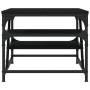 Mesa de centro de madera contrachapada negro 100x49x40 cm en Mesas de centro | Comprar online en Foru.es
