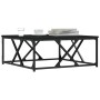Mesa de centro madera contrachapada negro 70x70x30 cm en Mesas de centro | Comprar online en Foru.es