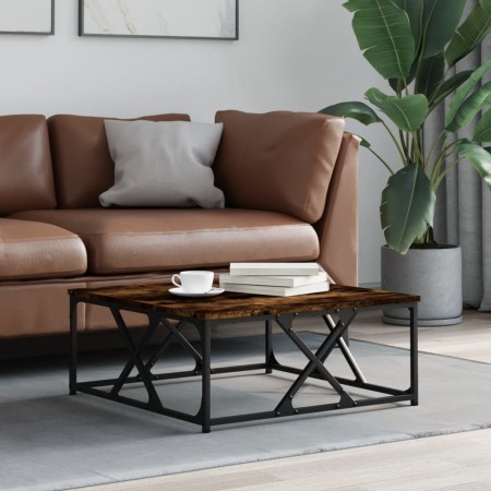 Mesa de centro madera contrachapada roble ahumado 70x70x30 cm en Mesas de centro | Comprar online en Foru.es