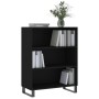 Estantería madera de ingeniería negro 69,5x32,5x90 cm de vidaXL, Aparadores - Ref: Foro24-828389, Precio: 67,17 €, Descuento: %