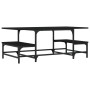 Mesa de centro madera contrachapada negro 100x50,5x40 cm en Mesas de centro | Comprar online en Foru.es