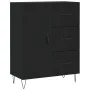 Aparador de madera de ingeniería negro 69,5x34x90 cm de vidaXL, Aparadores - Ref: Foro24-827909, Precio: 91,26 €, Descuento: %