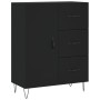 Aparador de madera de ingeniería negro 69,5x34x90 cm de vidaXL, Aparadores - Ref: Foro24-827909, Precio: 92,38 €, Descuento: %