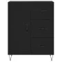 Aparador de madera de ingeniería negro 69,5x34x90 cm de vidaXL, Aparadores - Ref: Foro24-827909, Precio: 91,26 €, Descuento: %