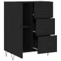 Aparador de madera de ingeniería negro 69,5x34x90 cm de vidaXL, Aparadores - Ref: Foro24-827909, Precio: 91,26 €, Descuento: %