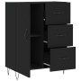 Aparador de madera de ingeniería negro 69,5x34x90 cm de vidaXL, Aparadores - Ref: Foro24-827909, Precio: 92,38 €, Descuento: %