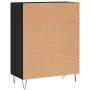Aparador de madera de ingeniería negro 69,5x34x90 cm de vidaXL, Aparadores - Ref: Foro24-827909, Precio: 91,26 €, Descuento: %