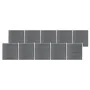 Valla de jardín de WPC gris 1737x186 cm de vidaXL, Paneles de vallas - Ref: Foro24-3053233, Precio: 3,00 €, Descuento: %