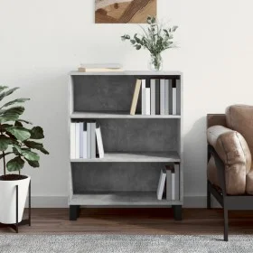 Estantería madera de ingeniería gris hormigón 69,5x32,5x90 cm de vidaXL, Aparadores - Ref: Foro24-828392, Precio: 64,18 €, De...
