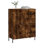 Aparador de madera de ingeniería roble ahumado 69,5x34x90 cm de vidaXL, Aparadores - Ref: Foro24-827929, Precio: 75,27 €, Des...