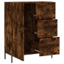 Aparador de madera de ingeniería roble ahumado 69,5x34x90 cm de vidaXL, Aparadores - Ref: Foro24-827929, Precio: 75,27 €, Des...