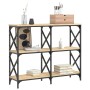 Mesa consola madera de ingeniería roble Sonoma 100x28x80,5 cm en Mesas auxiliares | Comprar online en Foru.es