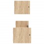 Estantes de pared con barras 2 uds roble Sonoma 60x16x14 cm en Estanterías | Comprar online en Foru.es