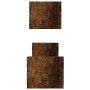 Estantes de pared con barras 2 uds roble ahumado 60x16x14 cm en Estanterías | Comprar online en Foru.es