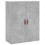 Armario de pared gris hormigón 69,5x34x90 cm de vidaXL, Aparadores - Ref: Foro24-828400, Precio: 80,84 €, Descuento: %