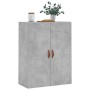 Armario de pared gris hormigón 69,5x34x90 cm de vidaXL, Aparadores - Ref: Foro24-828400, Precio: 82,00 €, Descuento: %