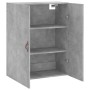 Armario de pared gris hormigón 69,5x34x90 cm de vidaXL, Aparadores - Ref: Foro24-828400, Precio: 82,00 €, Descuento: %