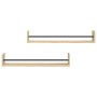 Estantes de pared con barras 2 uds roble Sonoma 80x16x14 cm en Estanterías | Comprar online en Foru.es