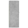 Armario de pared gris hormigón 69,5x34x90 cm de vidaXL, Aparadores - Ref: Foro24-828400, Precio: 82,00 €, Descuento: %