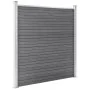 Set de valla 3 cuadradas + 1 oblicua WPC gris 619x186 cm de vidaXL, Paneles de vallas - Ref: Foro24-3053235, Precio: 1,00 €, ...