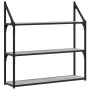 Estantería de pared madera ingeniería gris Sonoma 80x21x78,5cm en Estanterías | Comprar online en Foru.es
