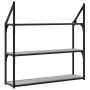 Estantería de pared madera ingeniería gris Sonoma 80x21x78,5cm en Estanterías | Comprar online en Foru.es