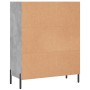 Estantería madera de ingeniería gris hormigón 69,5x32,5x90 cm de vidaXL, Aparadores - Ref: Foro24-828376, Precio: 60,54 €, De...