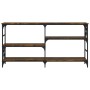 Mesa consola madera de ingeniería roble ahumado 150x29x76,5 cm en Mesas auxiliares | Comprar online en Foru.es