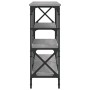 Mesa consola madera de ingeniería gris Sonoma 180x29x76,5 cm en Mesas auxiliares | Comprar online en Foru.es