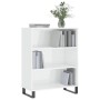 Estantería madera de ingeniería blanco brillo 69,5x32,5x90 cm de vidaXL, Aparadores - Ref: Foro24-828390, Precio: 71,00 €, De...