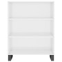 Estantería madera de ingeniería blanco brillo 69,5x32,5x90 cm de vidaXL, Aparadores - Ref: Foro24-828390, Precio: 71,00 €, De...