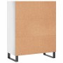 Estantería madera de ingeniería blanco brillo 69,5x32,5x90 cm de vidaXL, Aparadores - Ref: Foro24-828390, Precio: 71,00 €, De...
