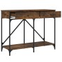 Mesa consola madera de ingeniería roble ahumado 100x39x78,5 cm en Mesas auxiliares | Comprar online en Foru.es