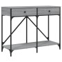 Mesa consola madera de ingeniería gris Sonoma 100x39x78,5 cm en Mesas auxiliares | Comprar online en Foru.es