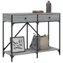 Mesa consola madera de ingeniería gris Sonoma 100x39x78,5 cm en Mesas auxiliares | Comprar online en Foru.es