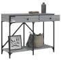 Mesa consola madera de ingeniería gris Sonoma 100x39x78,5 cm en Mesas auxiliares | Comprar online en Foru.es