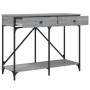 Mesa consola madera de ingeniería gris Sonoma 100x39x78,5 cm en Mesas auxiliares | Comprar online en Foru.es
