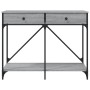 Mesa consola madera de ingeniería gris Sonoma 100x39x78,5 cm en Mesas auxiliares | Comprar online en Foru.es