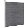 Set de valla 5 cuadradas + 1 oblicua WPC gris 965x186 cm de vidaXL, Paneles de vallas - Ref: Foro24-3053237, Precio: 2,00 €, ...
