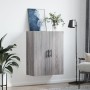 Armario de pared gris Sonoma 69,5x34x90 cm de vidaXL, Aparadores - Ref: Foro24-828450, Precio: 71,91 €, Descuento: %
