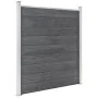 Set de valla 5 cuadradas + 1 oblicua WPC gris 965x186 cm de vidaXL, Paneles de vallas - Ref: Foro24-3053237, Precio: 2,00 €, ...