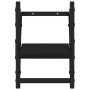 Estantes de pared con barras 2 unidades negro 20x25x30 cm en Estanterías | Comprar online en Foru.es