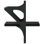 Estantes de pared con barras 2 unidades negro 20x25x30 cm en Estanterías | Comprar online en Foru.es