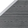 Set de valla 5 cuadradas + 1 oblicua WPC gris 965x186 cm de vidaXL, Paneles de vallas - Ref: Foro24-3053237, Precio: 2,00 €, ...