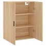 Armario de pared roble Sonoma 69,5x34x90 cm de vidaXL, Aparadores - Ref: Foro24-828439, Precio: 65,15 €, Descuento: %