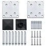 Set de valla 5 cuadradas + 1 oblicua WPC gris 965x186 cm de vidaXL, Paneles de vallas - Ref: Foro24-3053237, Precio: 2,00 €, ...
