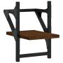 Estantes de pared con barras 2 uds marrón roble 20x25x30 cm en Estanterías | Comprar online en Foru.es
