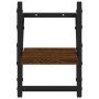 Estantes de pared con barras 2 uds marrón roble 20x25x30 cm en Estanterías | Comprar online en Foru.es